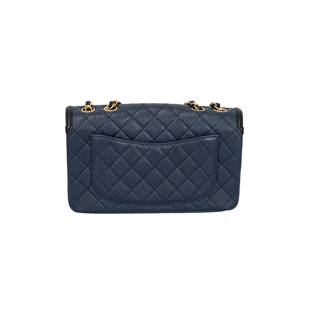 Chanel - Caviar CC Fillgree Chain Shoulder Bag