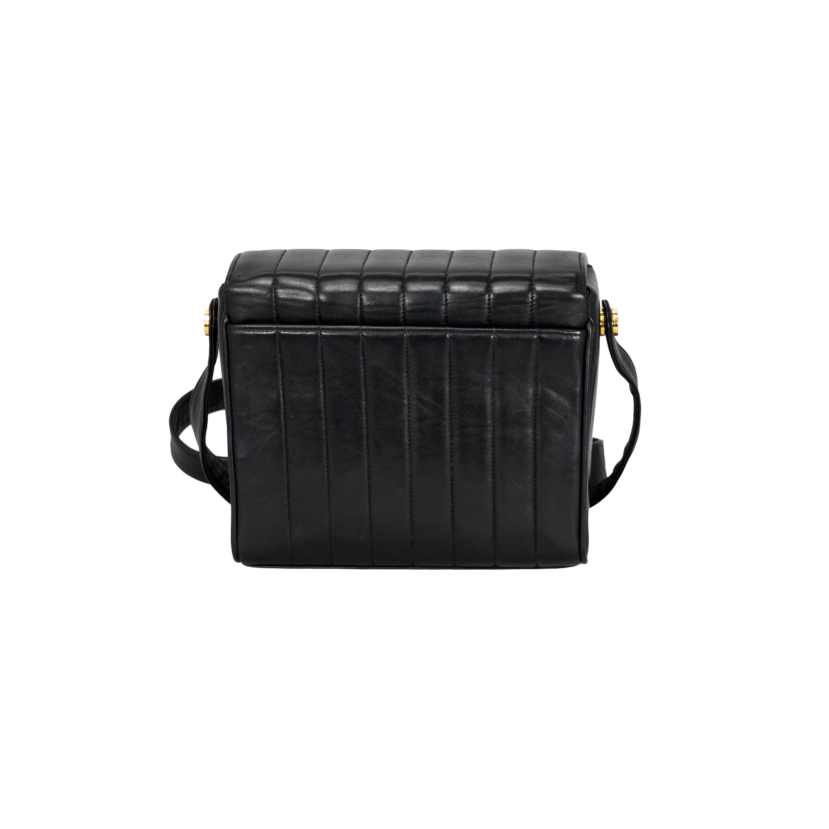 Chanel - Small Verticle Stitch Shoulder Bag with Mirror