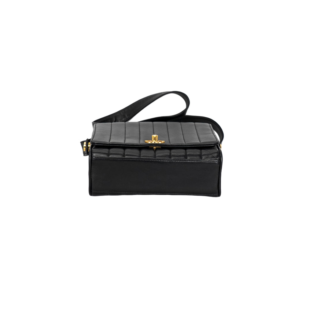 Chanel - Small Verticle Stitch Shoulder Bag with Mirror
