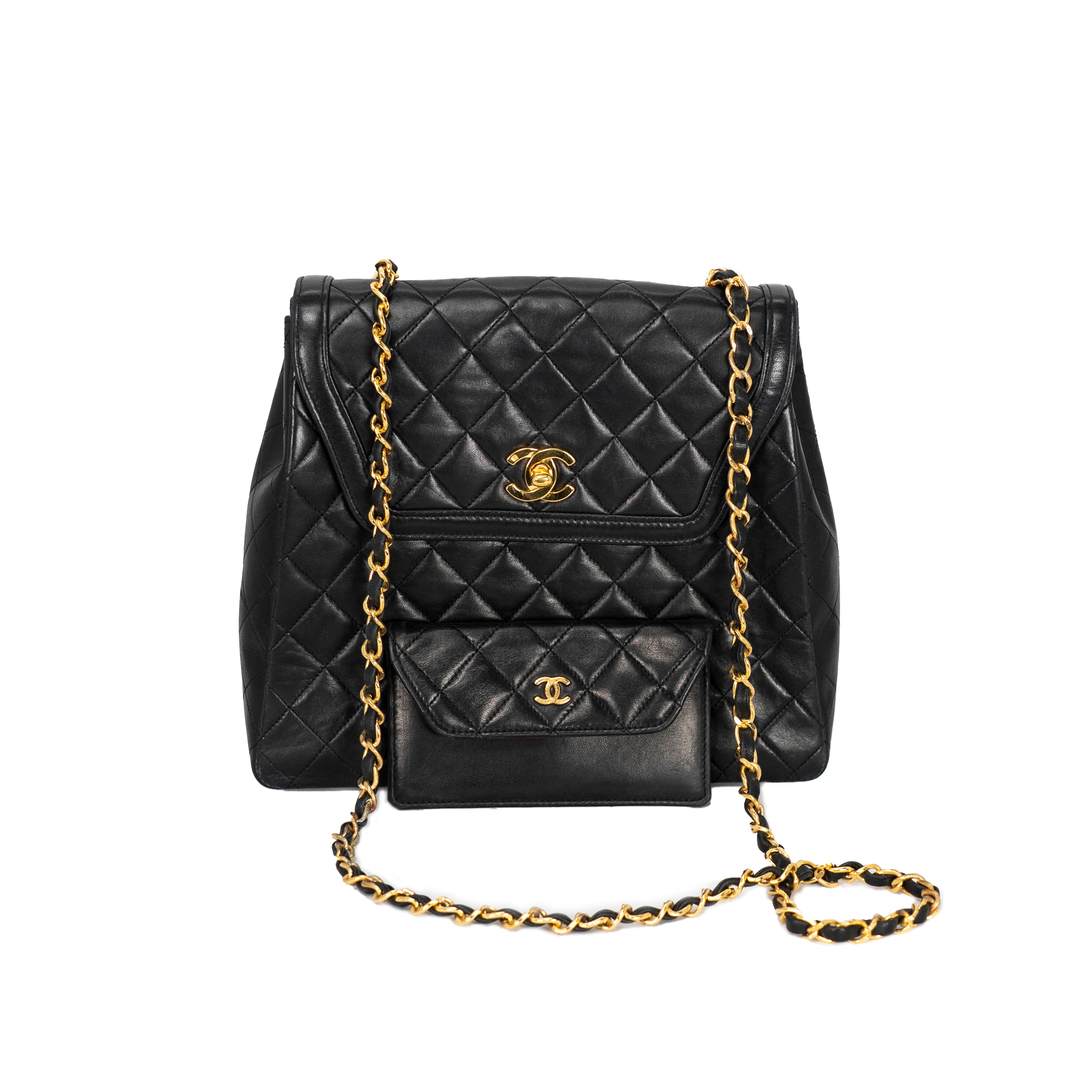 Chanel- Trapezoid Matelasse Shoulder Bag