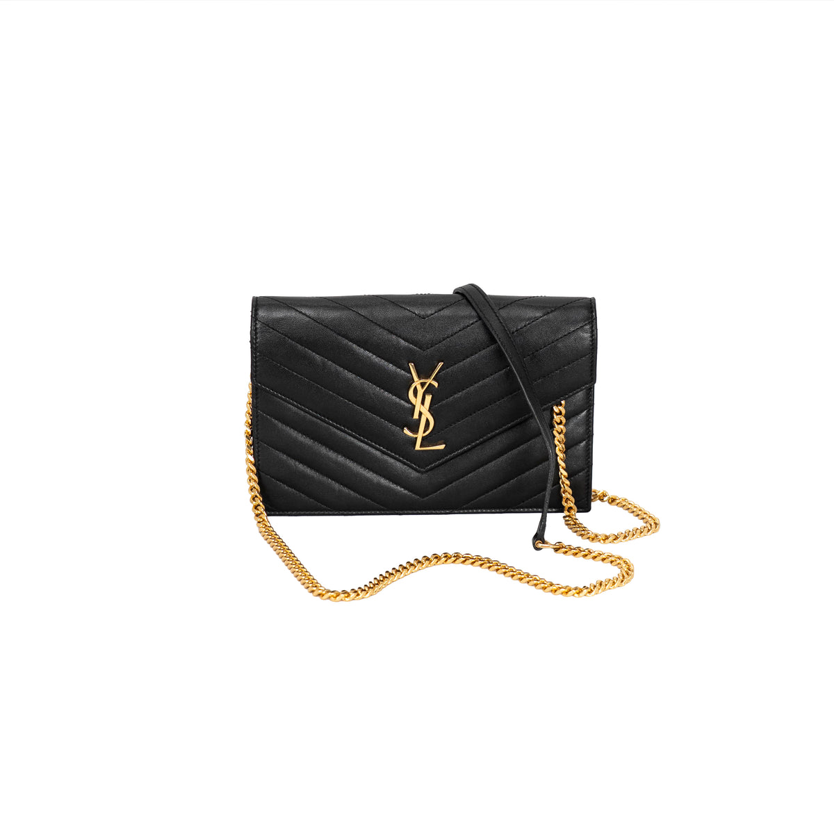 Saint Laurent - Cassandra wallet on a chain