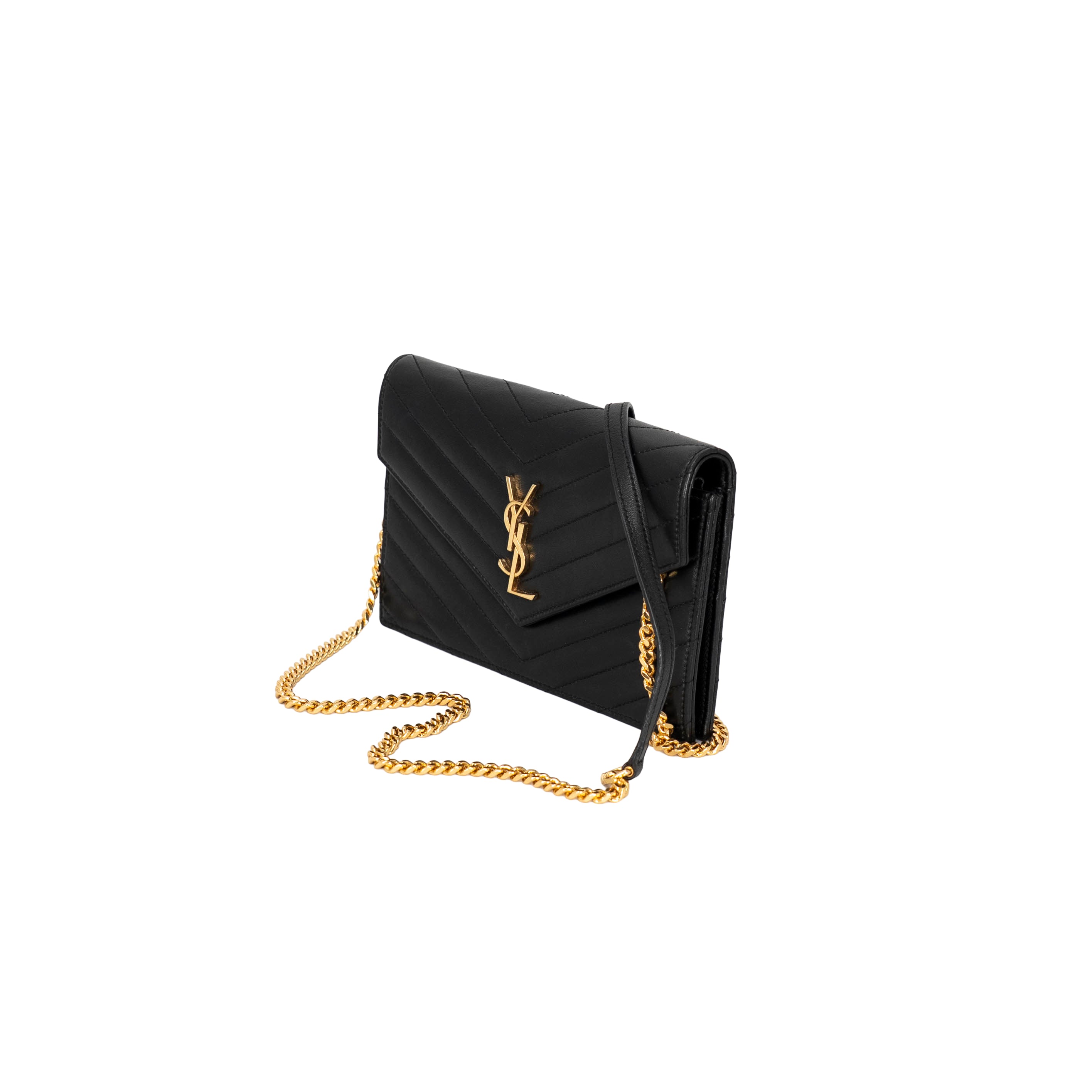 Saint Laurent - Cassandra wallet on a chain
