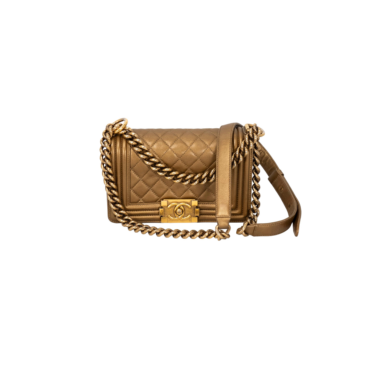 Chanel - Lambskin Small Boy Handbag