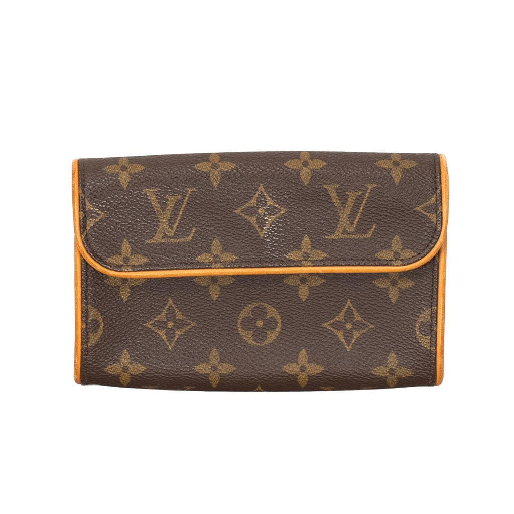 Your Bag Now Mine Louis Vuitton Pochette Florentine belt pouch in iconic monogram coated canvas with vachetta trim.