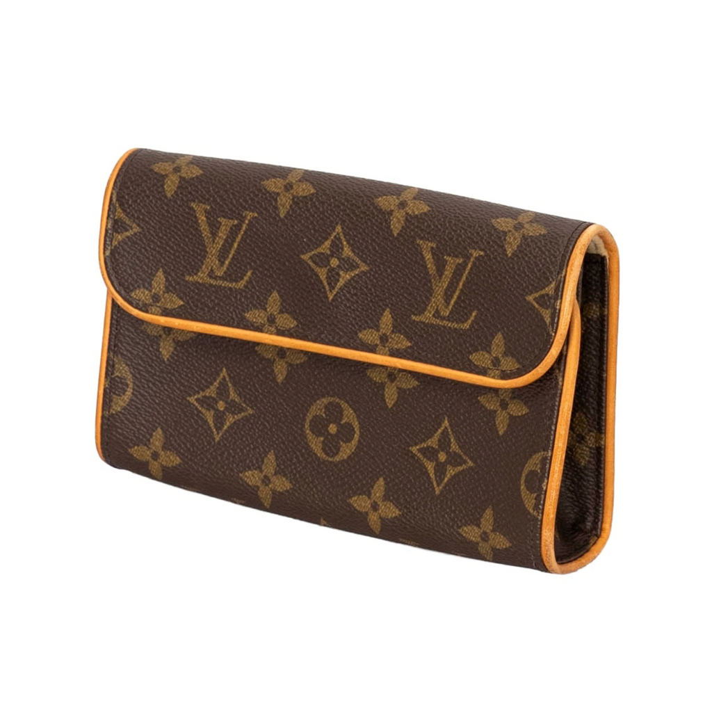 Your Bag Now Mine Louis Vuitton Pochette Florentine in iconic brown monogram coated canvas with vachetta leather trim