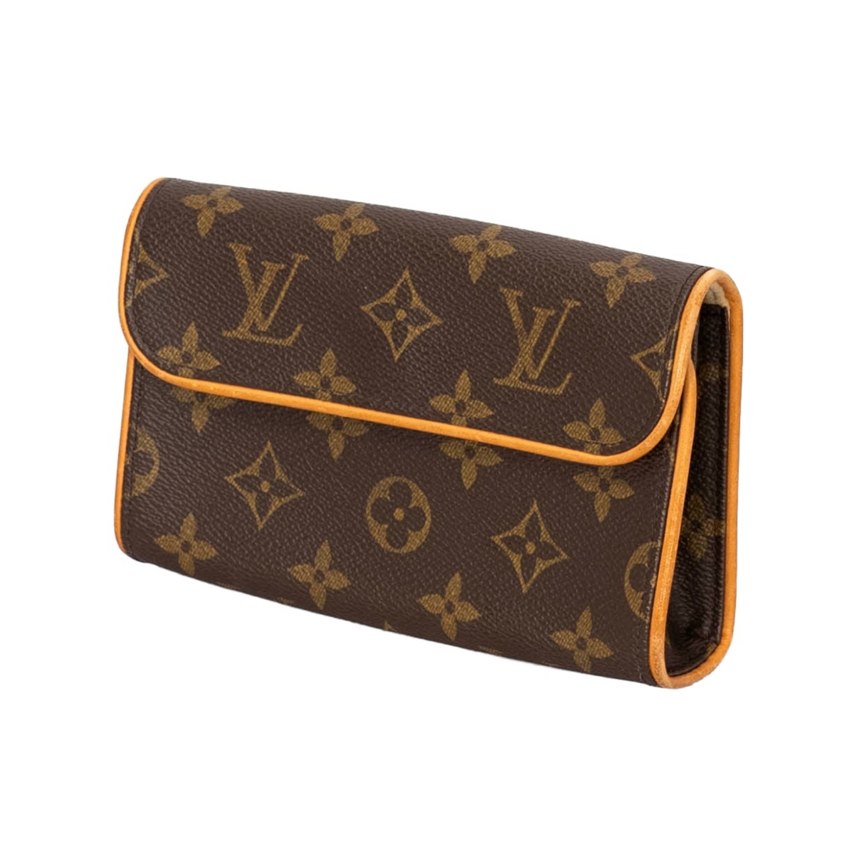 Your Bag Now Mine Louis Vuitton Pochette Florentine in iconic brown monogram coated canvas with vachetta leather trim