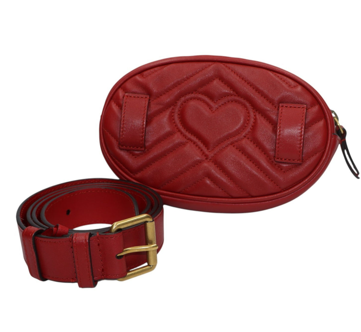 Gucci - GG Marmont Red Waist Bag