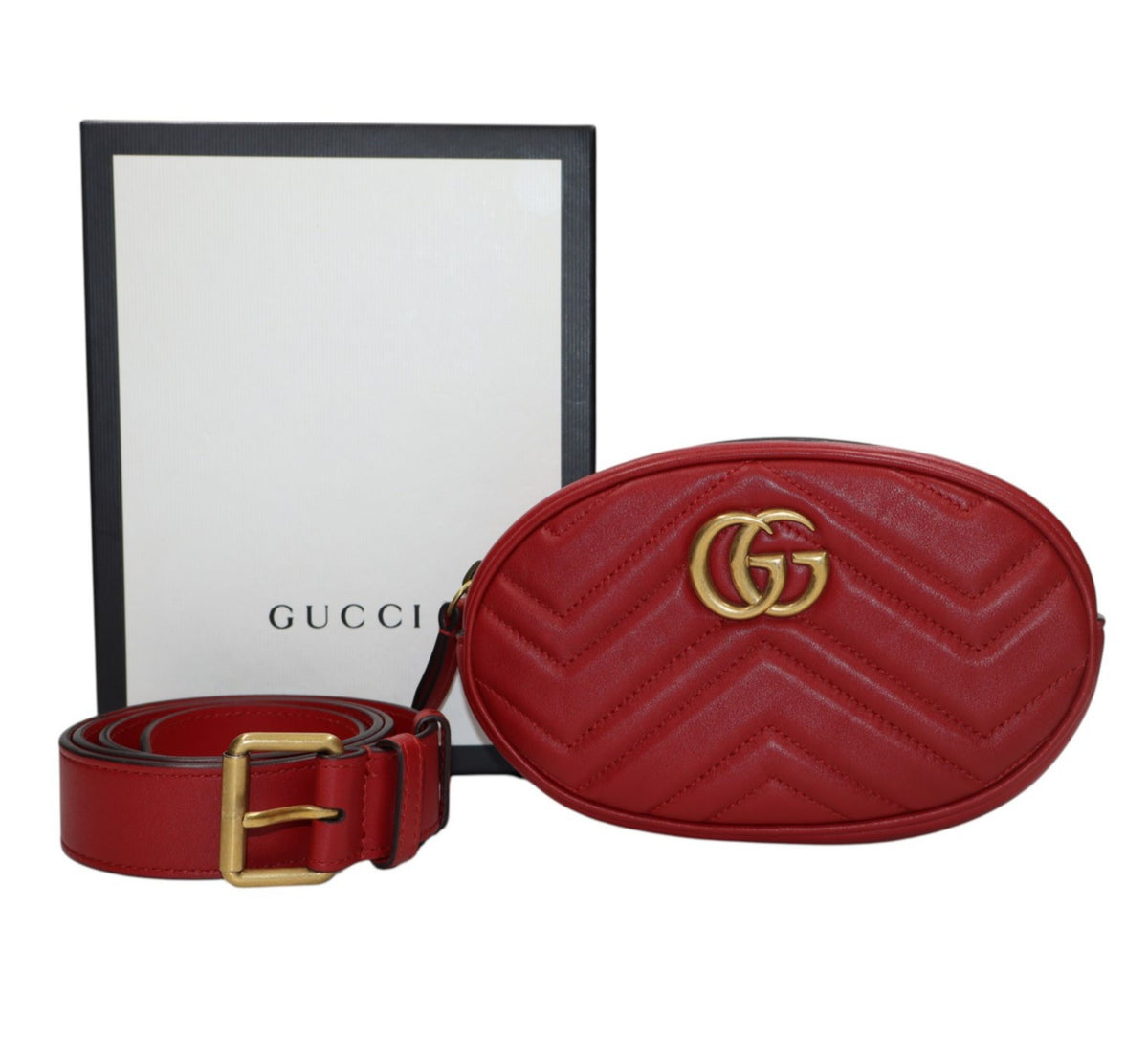 Gucci - GG Marmont Red Waist Bag
