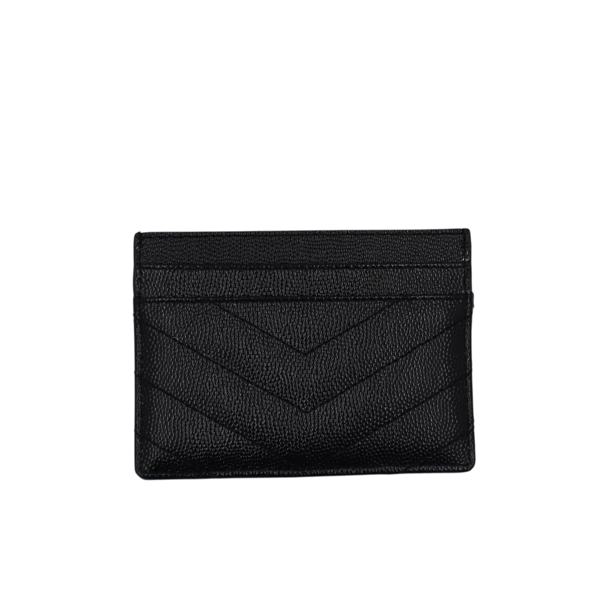 Yves Saint Laurent - Grain De Poudre Matelasse Chevron Monogram Credit Card Case