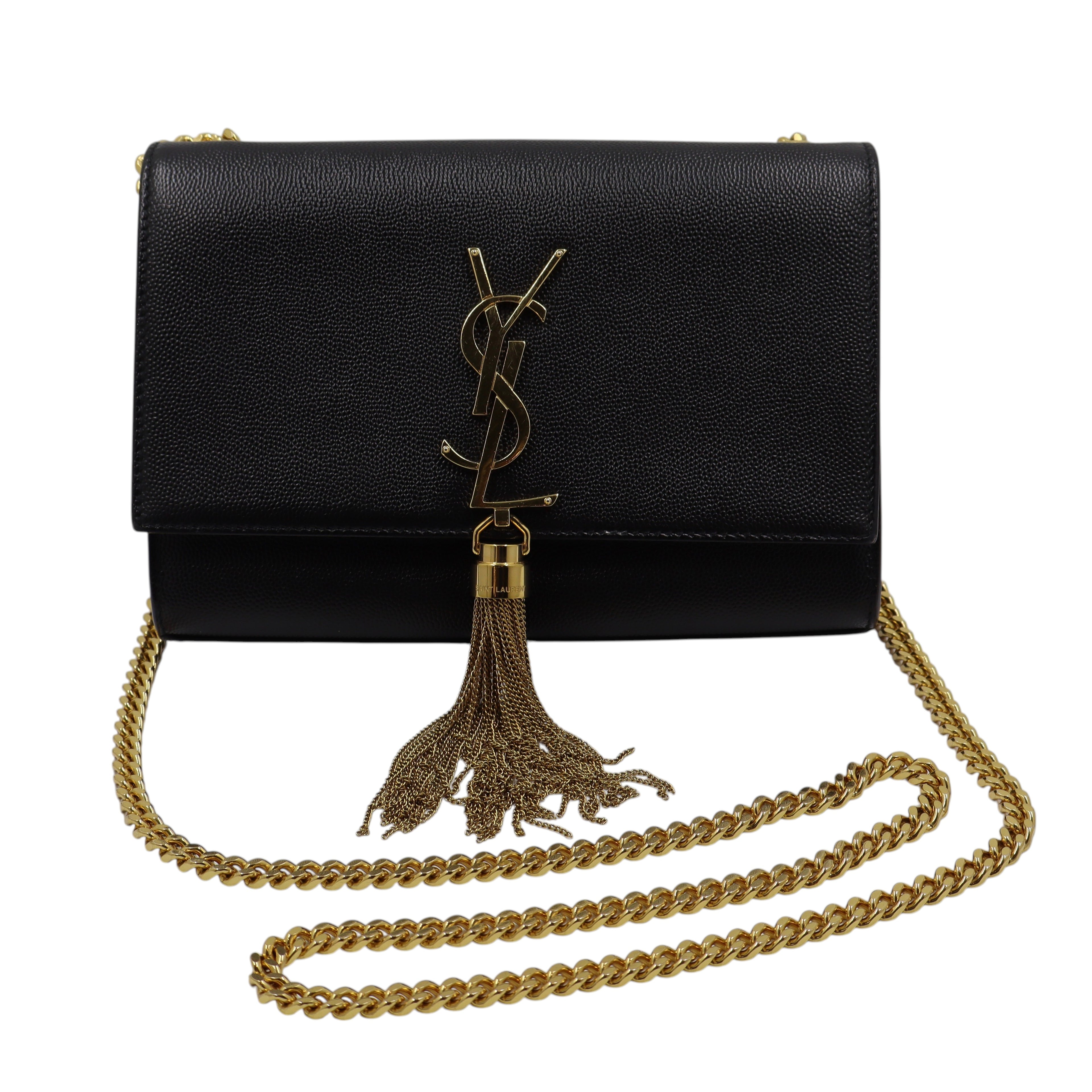 Yves Saint Laurent - Gran De Poudre Small Classic Monogram Kate Tassel Satchel