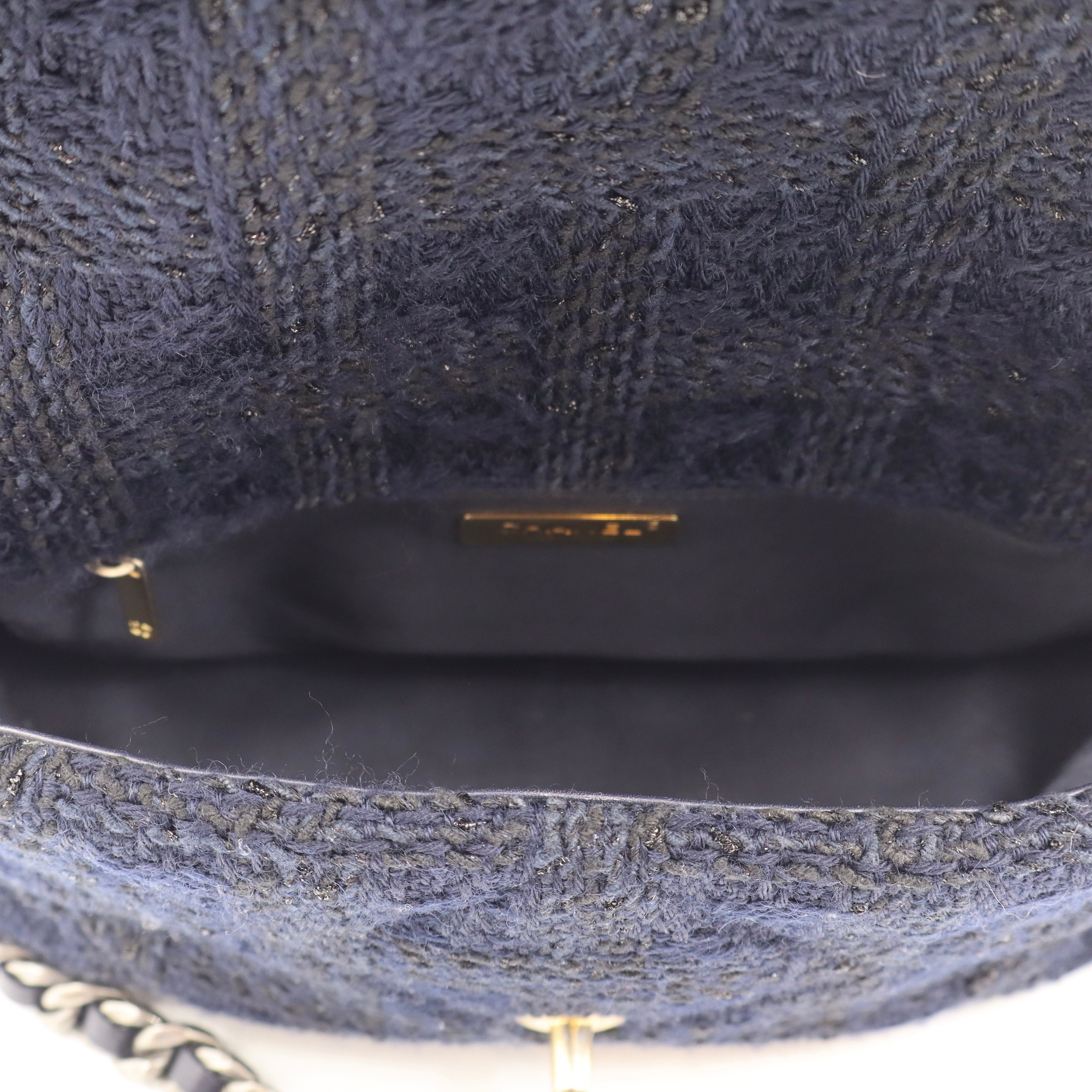 Chanel - Tweed Quilted Large Chanel 19 Flap